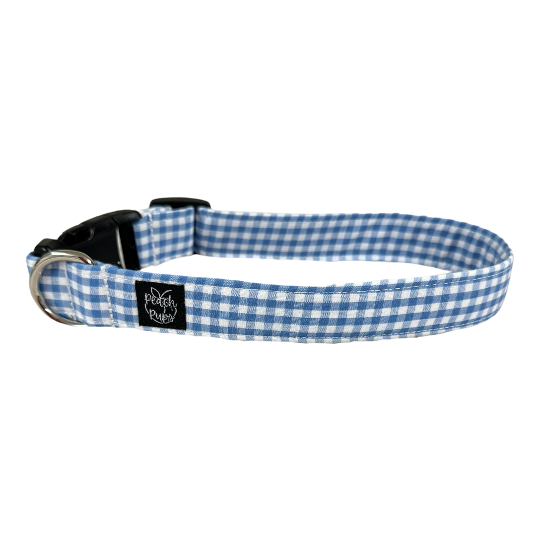 Blue Gingham Collar