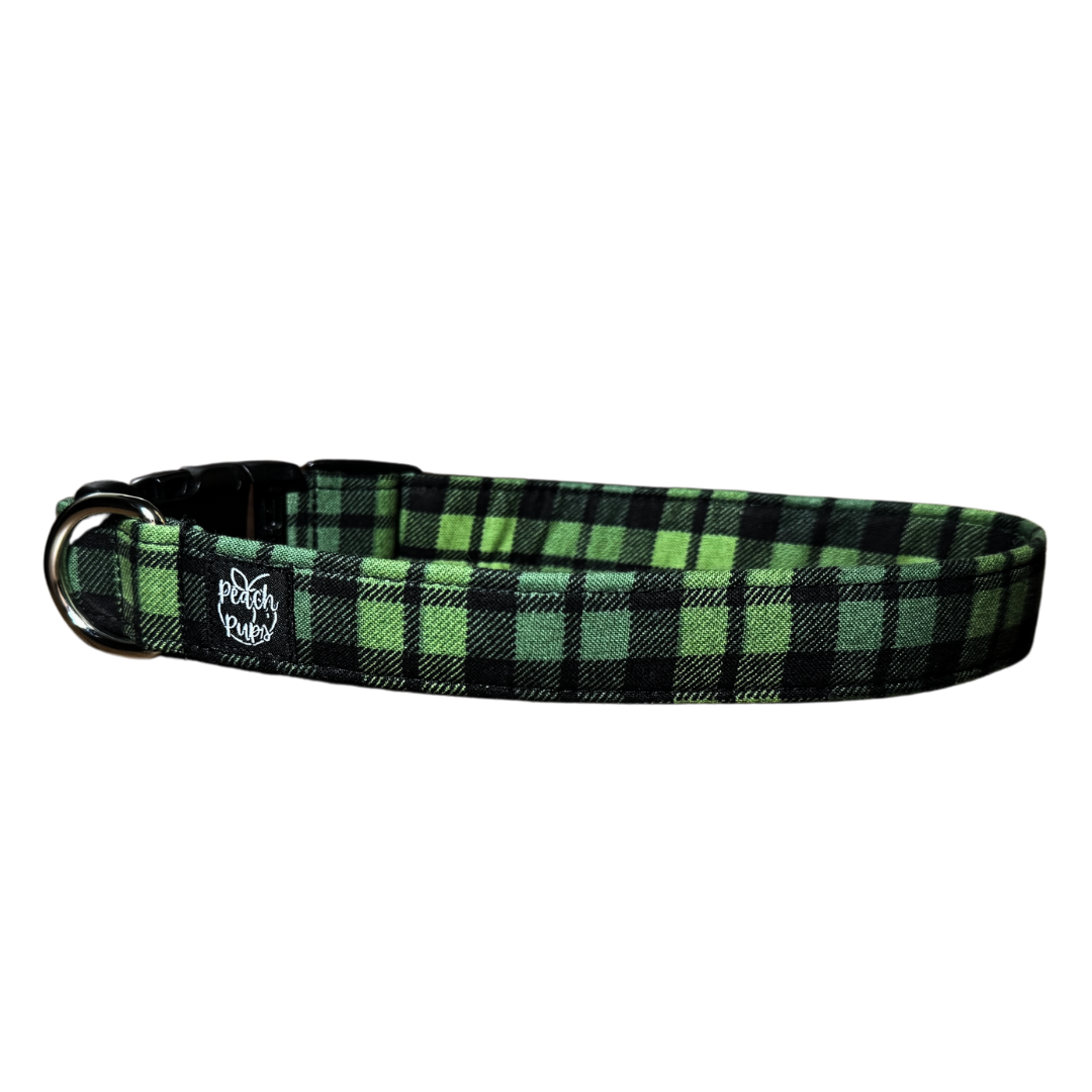 Evergreen Plaid Collar