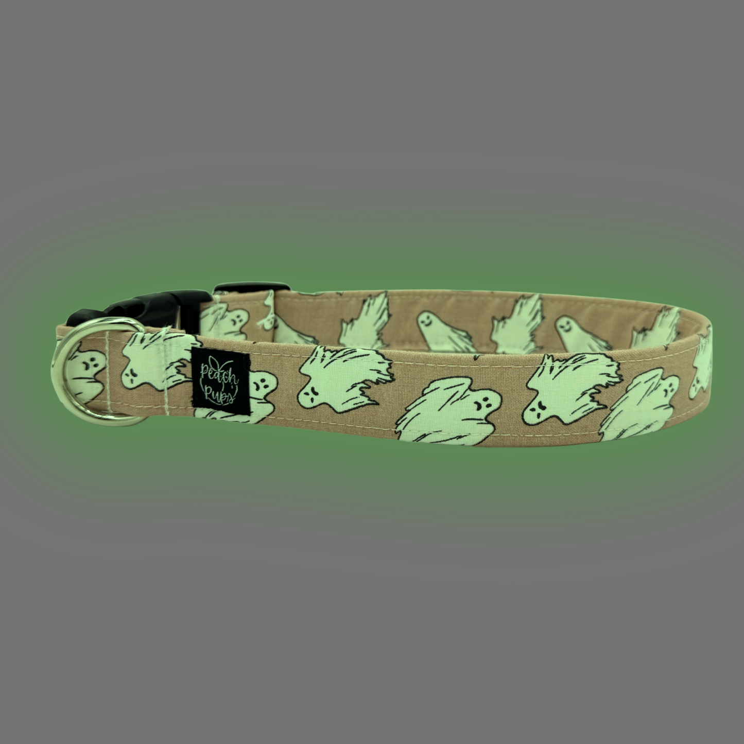 Glow in the Dark Pink Ghosts Collar