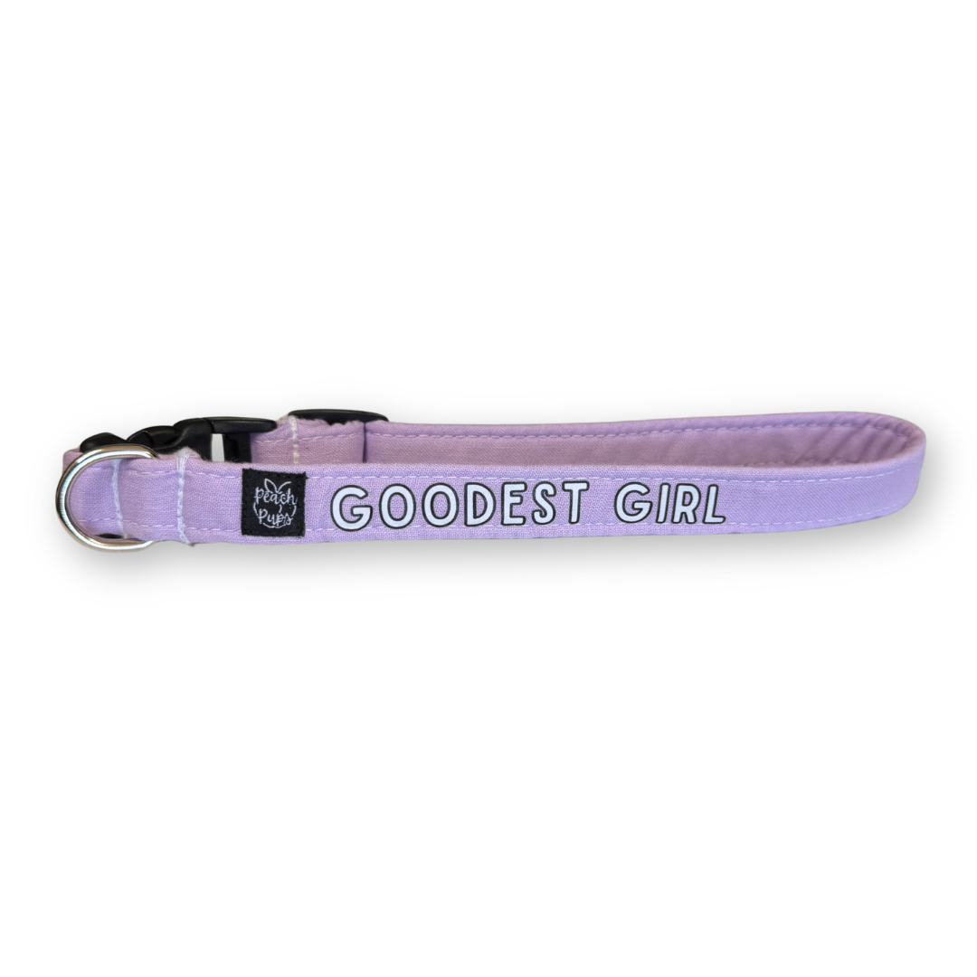 Lilac Goodest Girl Collar
