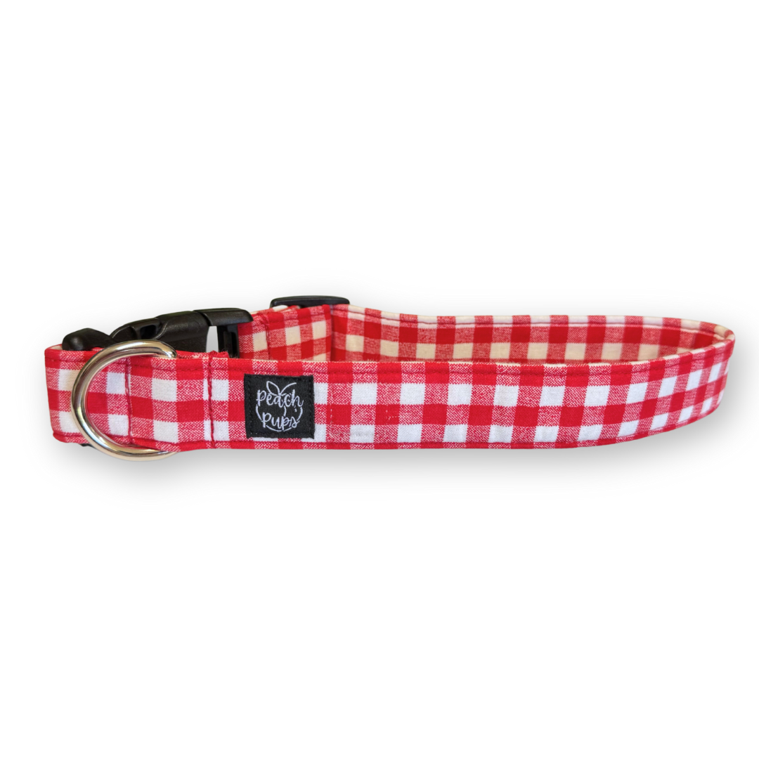 Red Gingham Collar