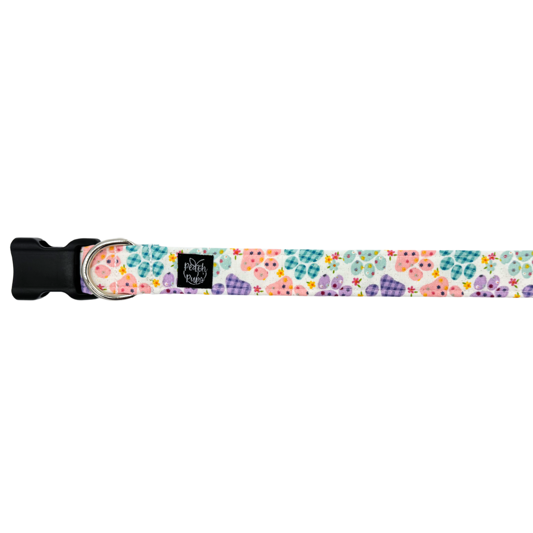 Floral Paw Prints Collar