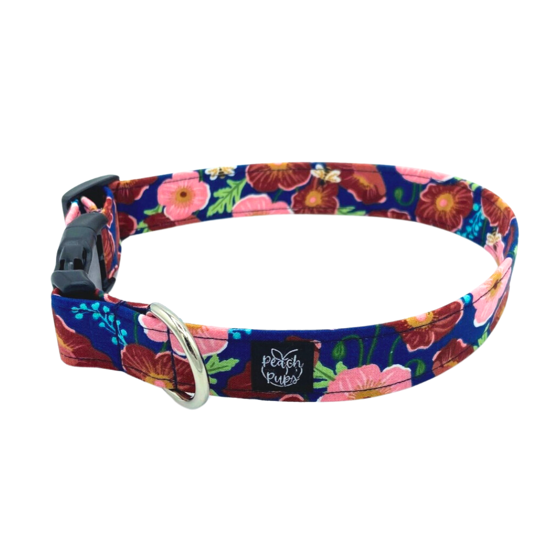 Navy Floral Collar