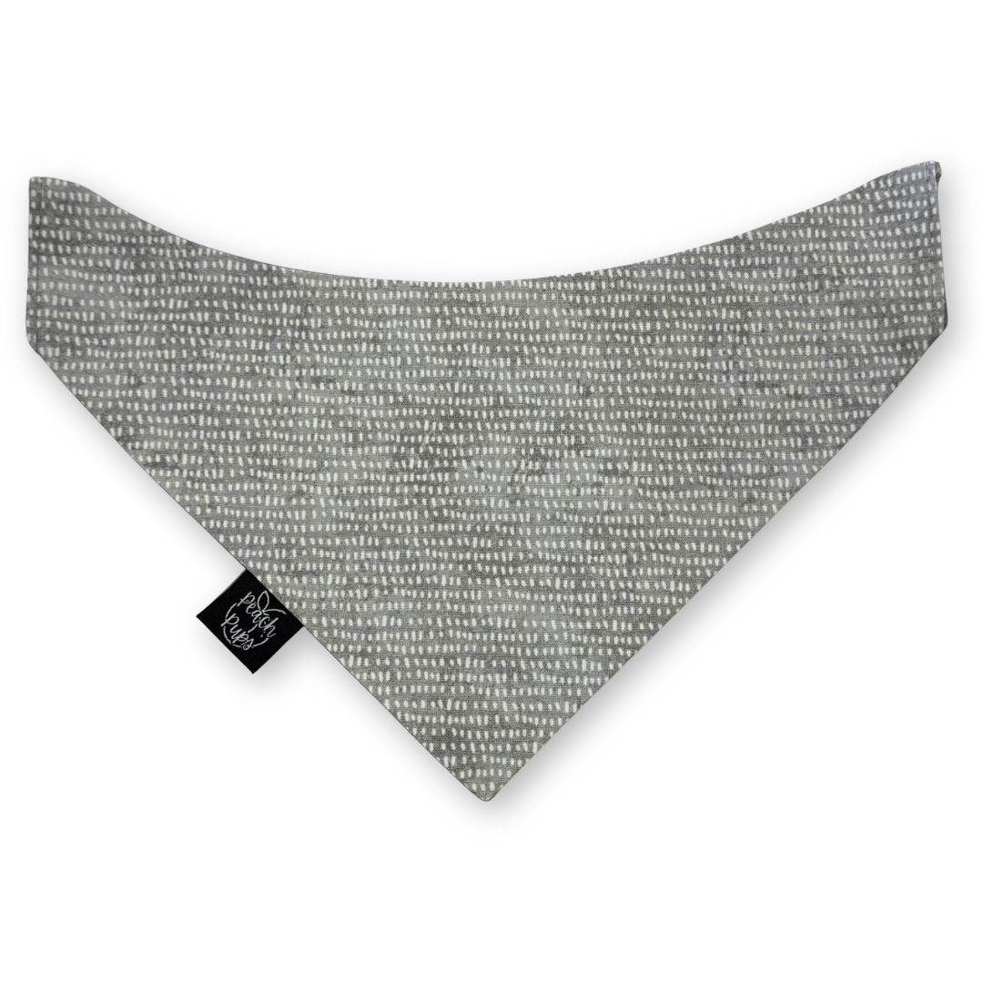 Grey Dot Bandana