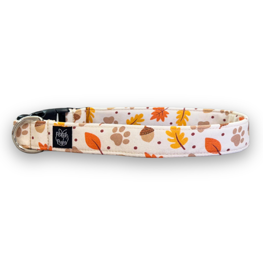 Fall Paw Prints Collar