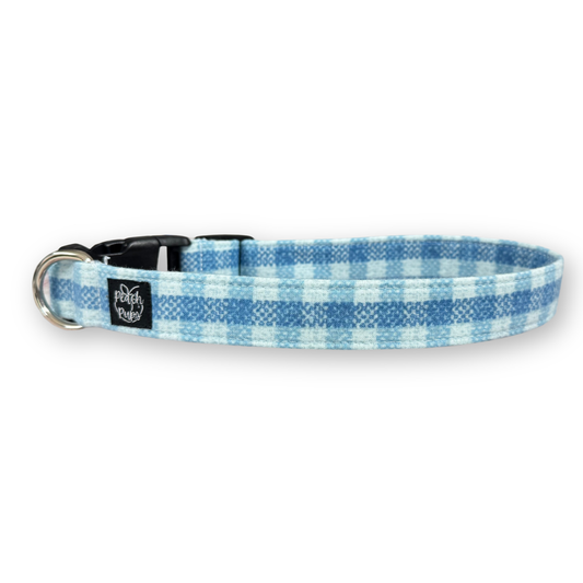 Blue Tweed Collar