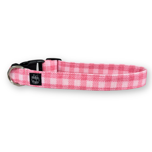 Pink Tweed Collar