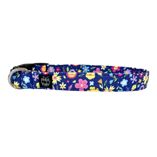 Indigo Floral Collar