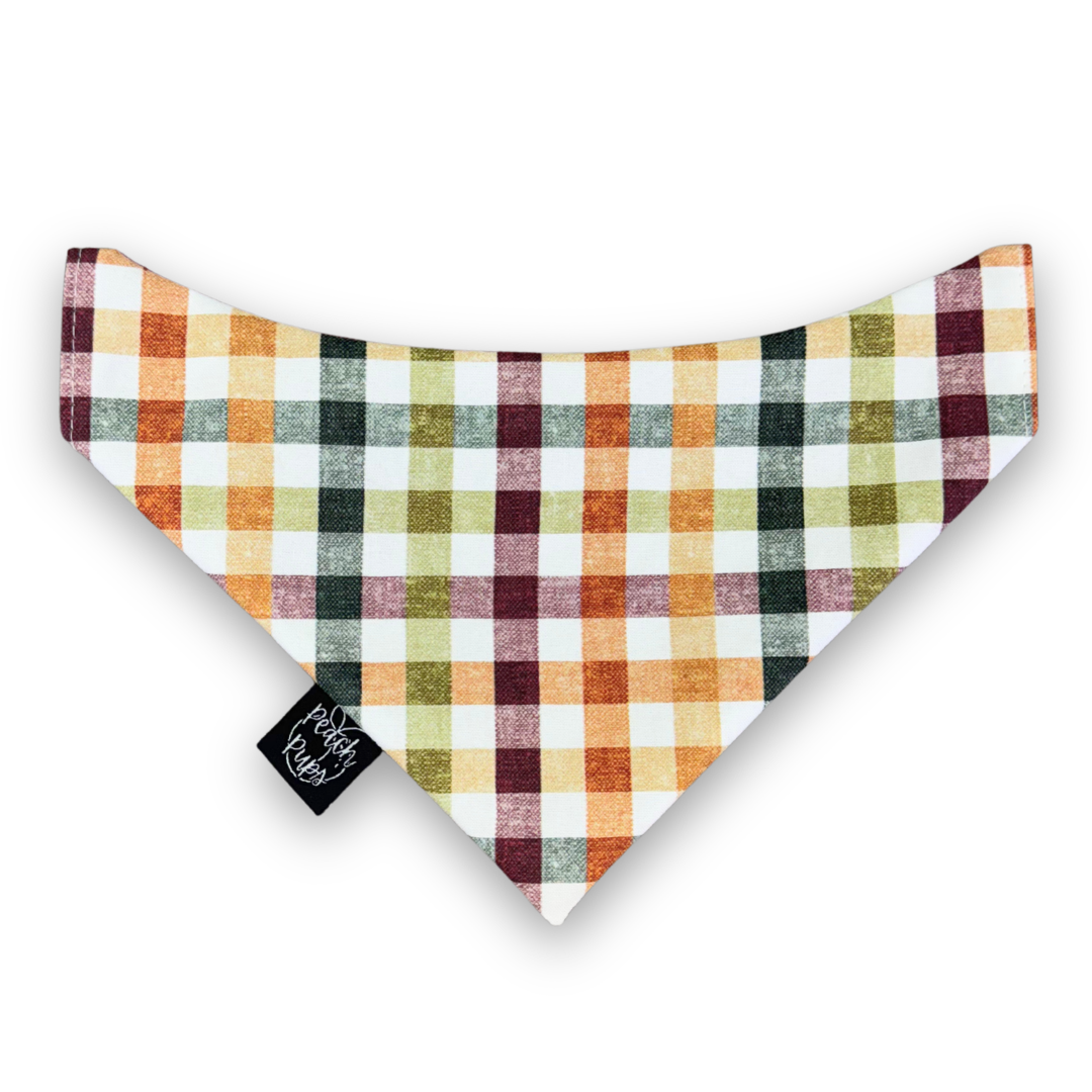 Fall Gingham Bandana