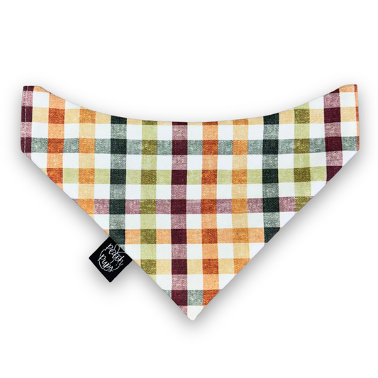Fall Gingham Bandana