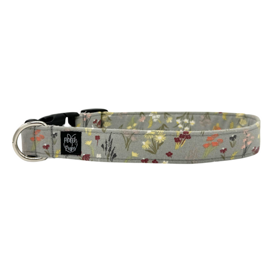 Grey Floral Collar