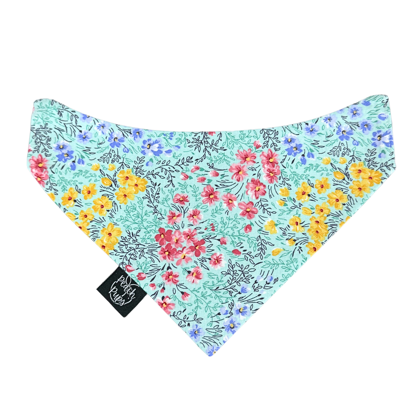 Aqua Blossom Bandana