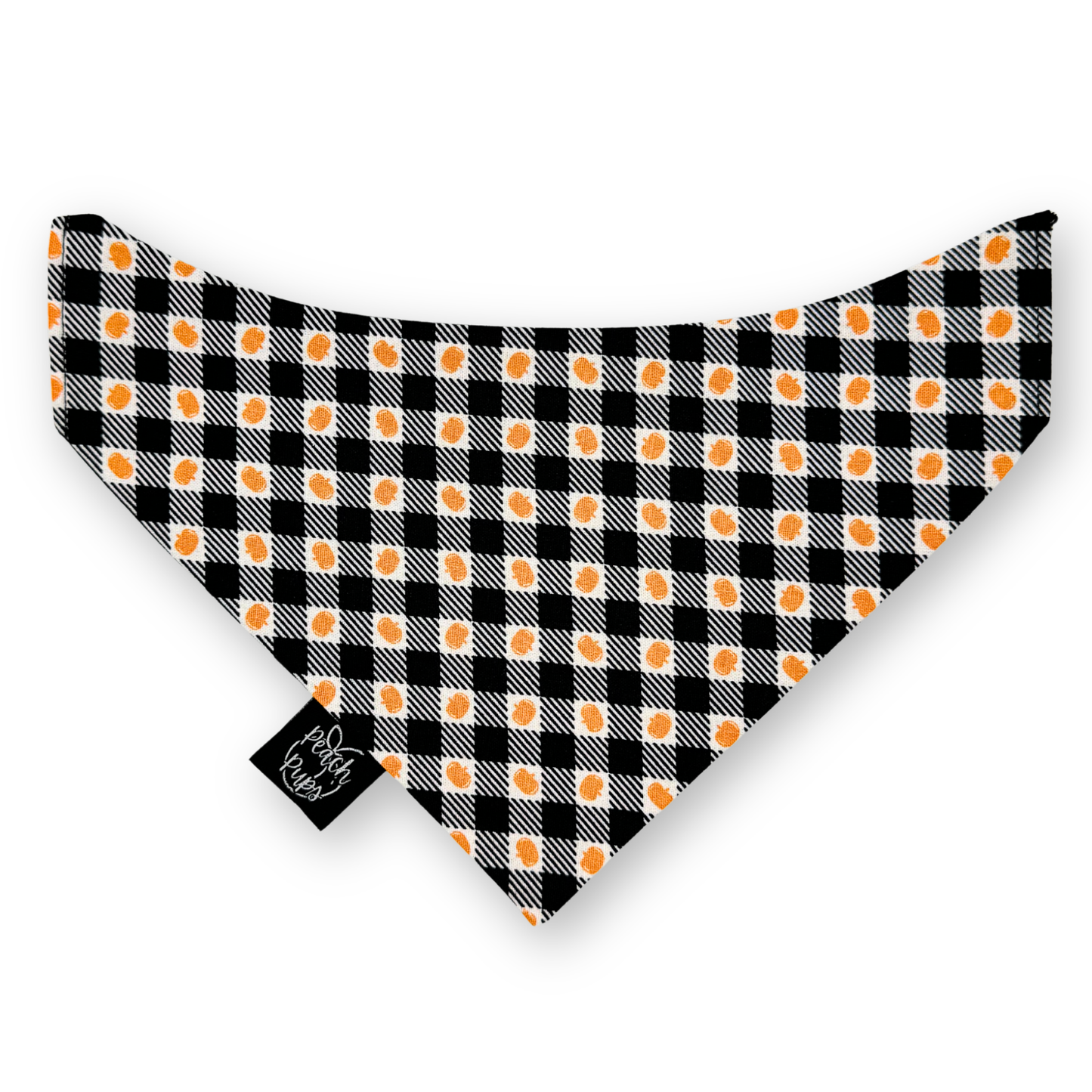 Pumpkin Gingham Bandana