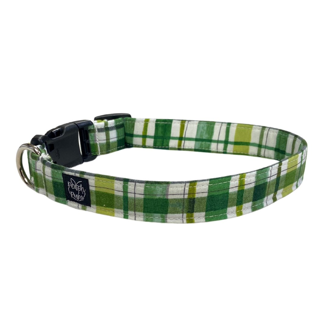 Green Plaid Collar