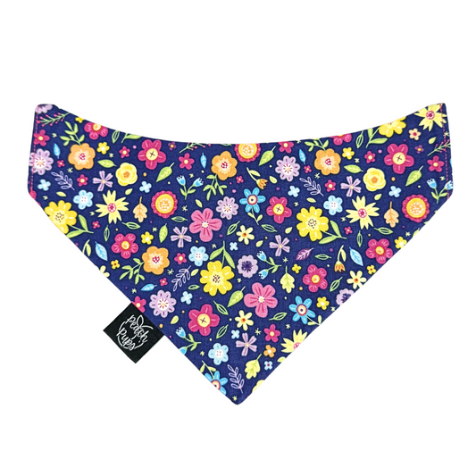 Indigo Floral Bandana