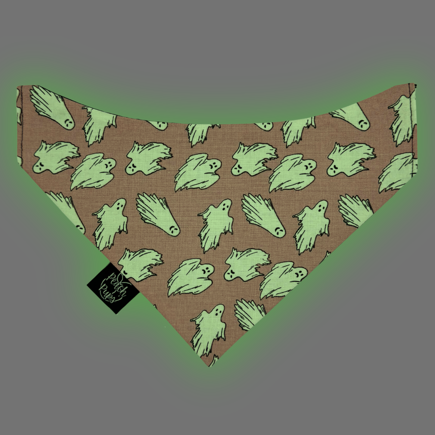 Glow in the Dark Pink Ghosts Bandana