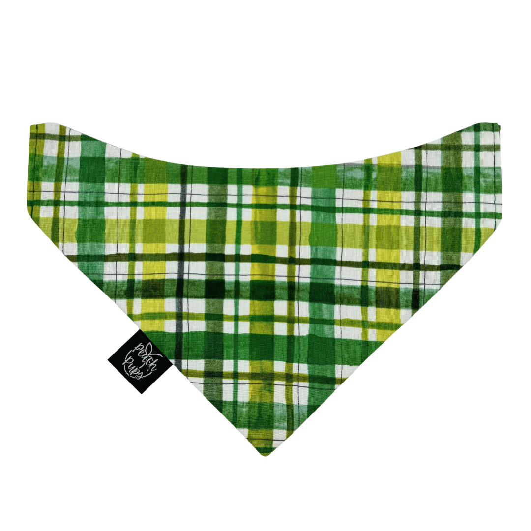 Green Plaid Bandana