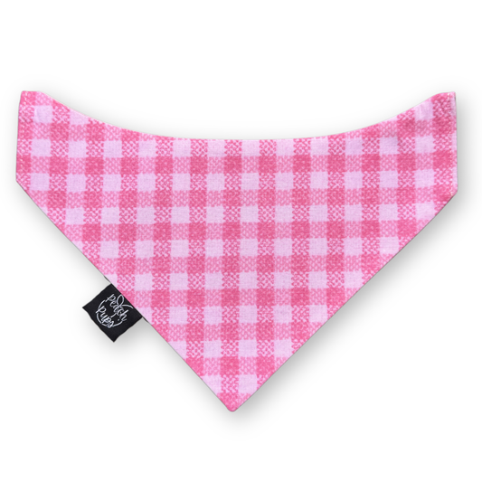Pink Tweed Bandana