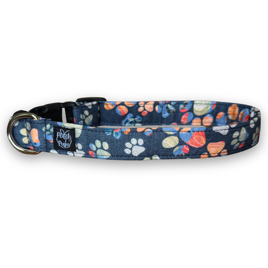 Orange Paws Collar