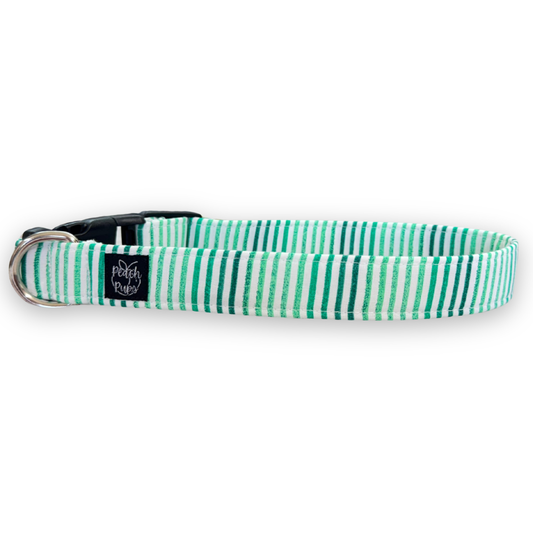 Green Pinstripe Collar