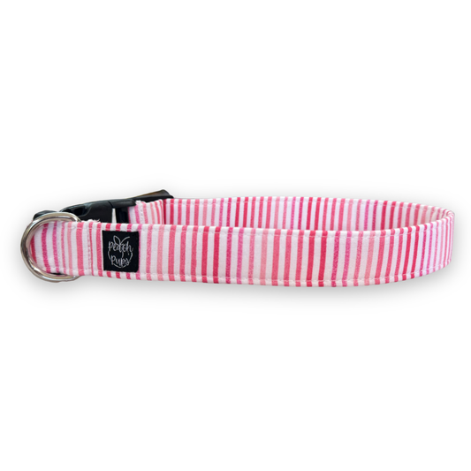 Pink Pinstripe Collar