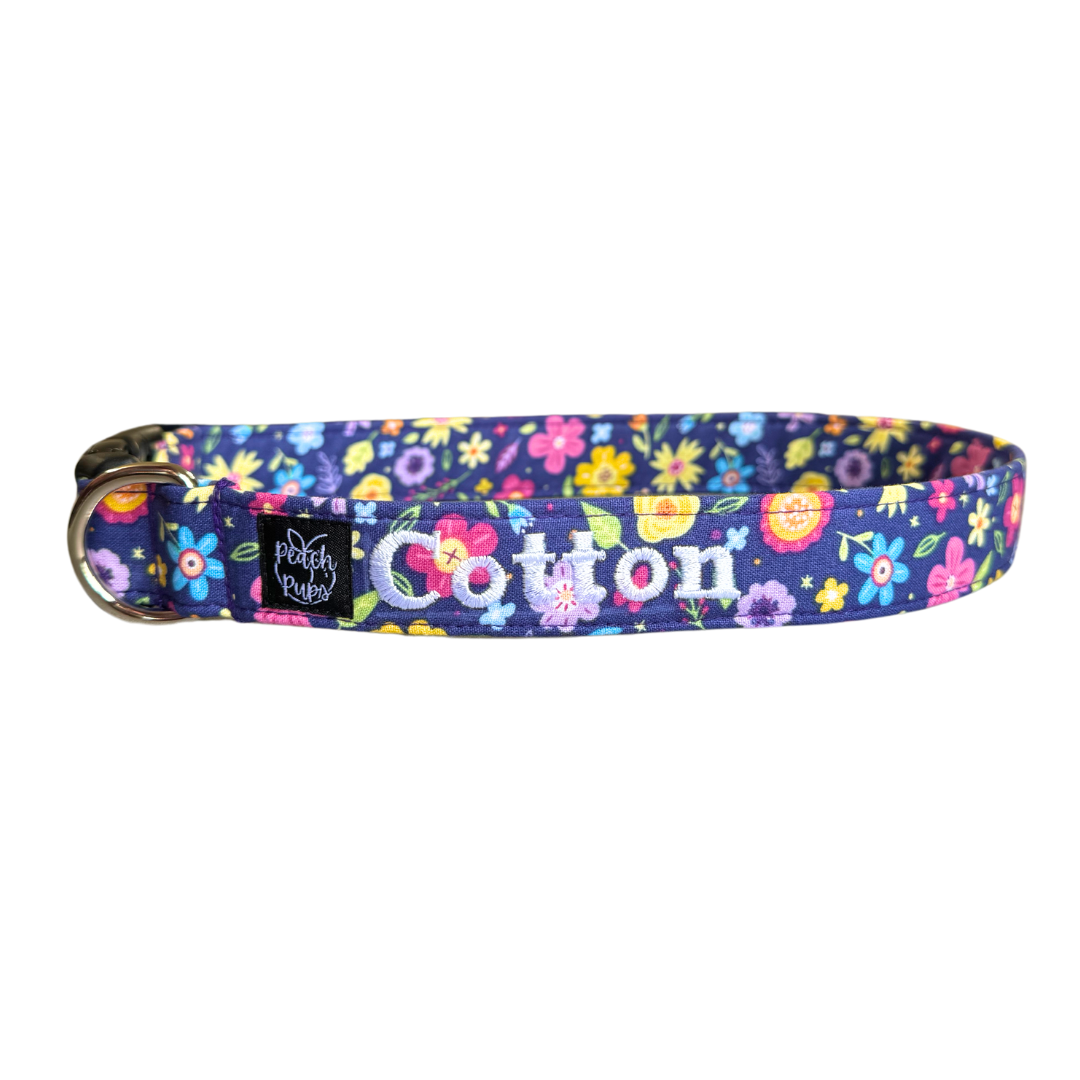 Indigo Floral Collar