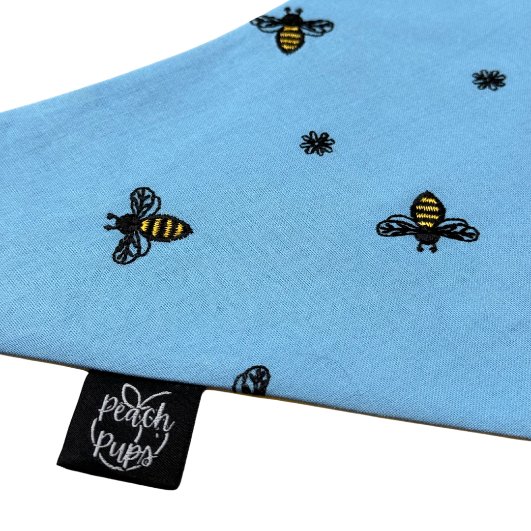 Embroidered Bees Bandana